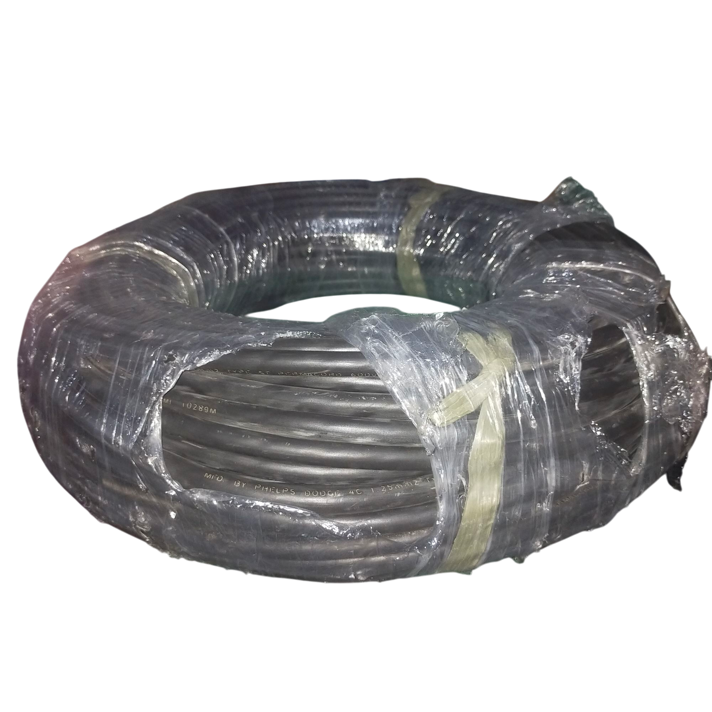Phelps Dodge 1.25mm 4 core royal cord wire bundle wrapped in clear plastic packaging