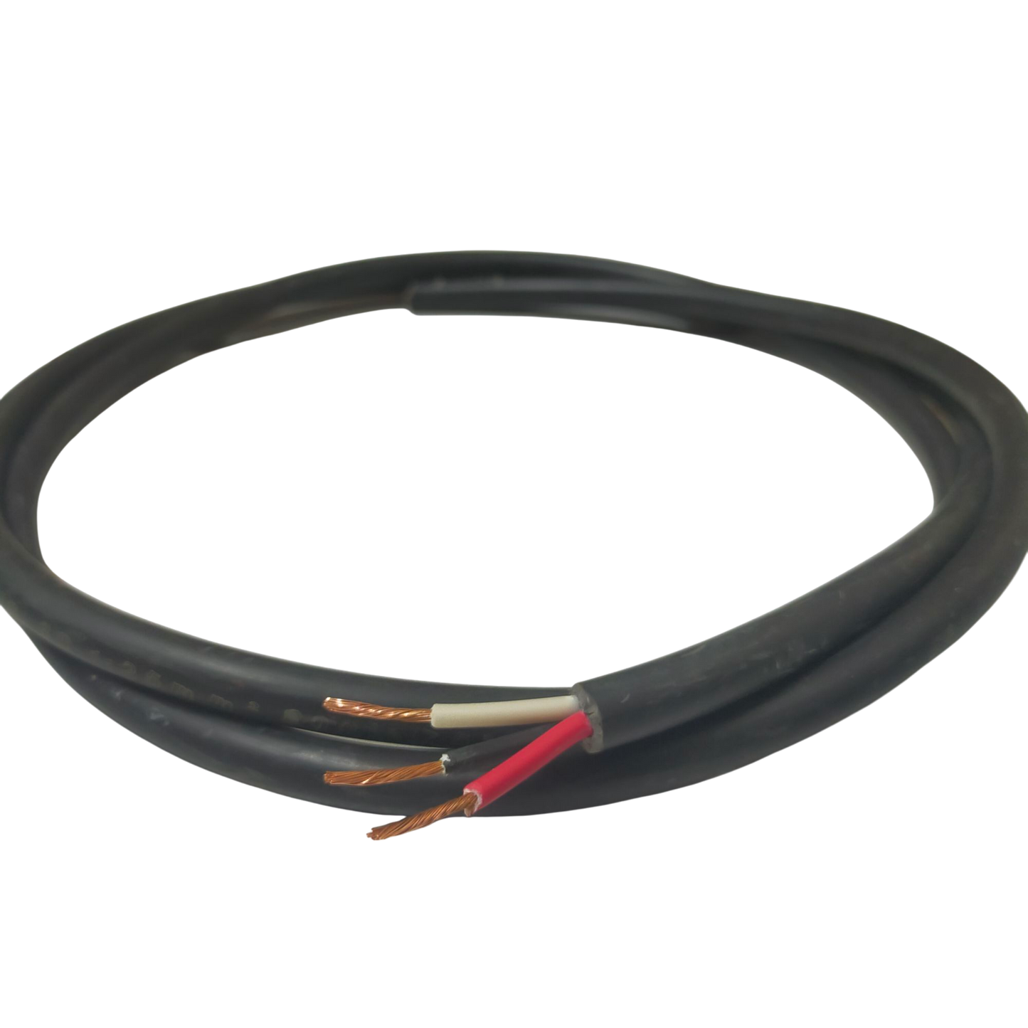Phelps Dodge 1.25mm 3 core royal cord electrical wire with black insulation and exposed