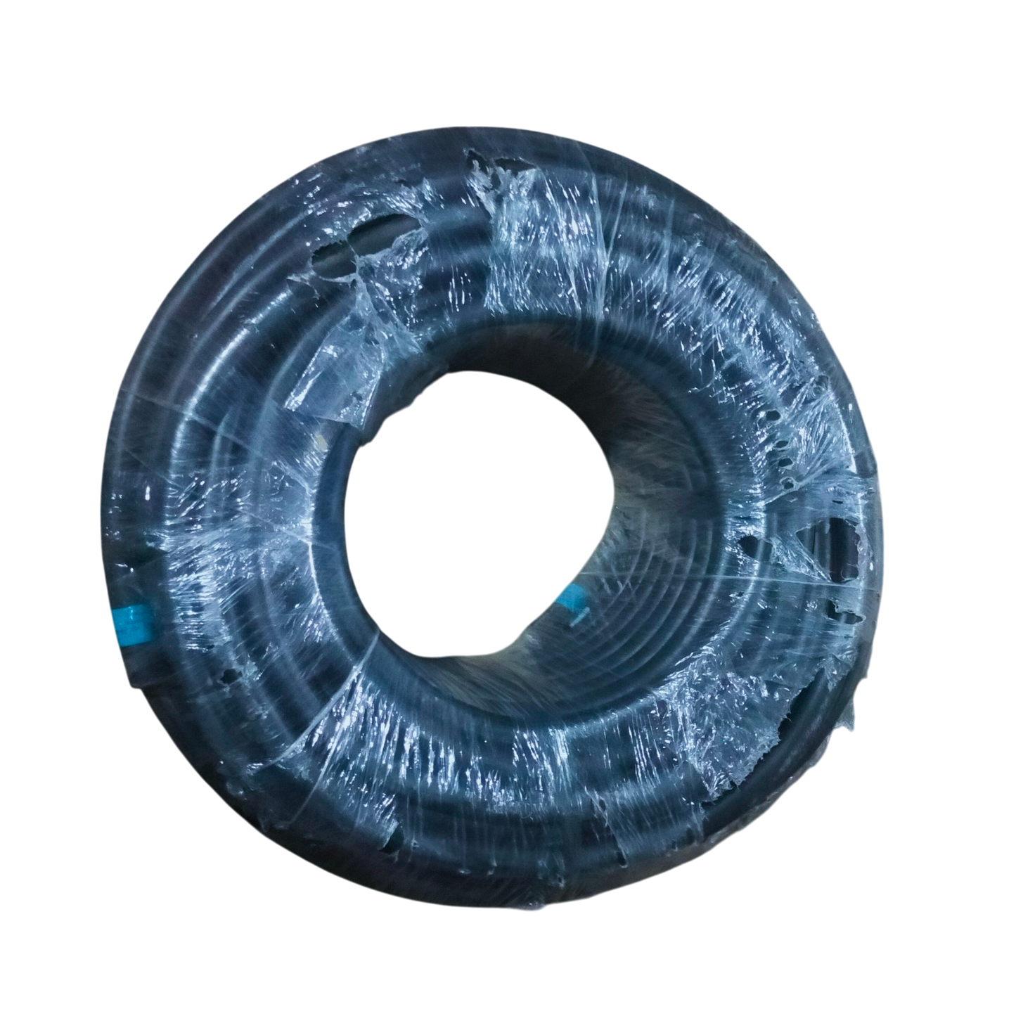 Coil of Phelps Dodge royal perma cord 8mm 2 core wire wrapped in plastic packaging