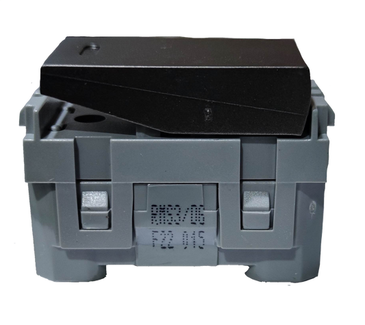 Royu 3 Way Switch Device Dark Gray modular electrical rocker switch module with mounting clips and housing