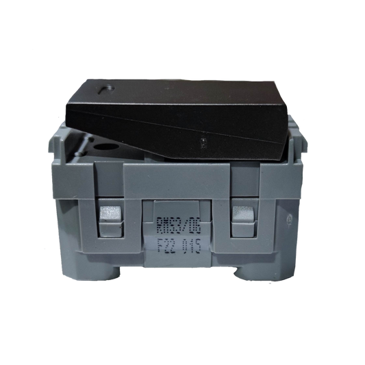 Royu 3 Way Switch Device Dark Gray modular electrical rocker switch module with mounting clips and housing