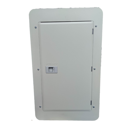 Royu 6x6 two pole plug in panel box electrical circuit enclosure with door and latch