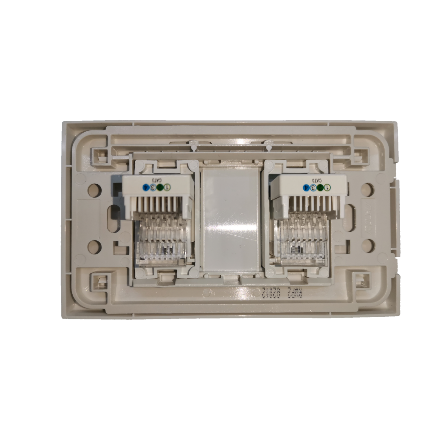 Royu Telephone Outlet 2 Gang electrical wiring socket for telecom connectivity