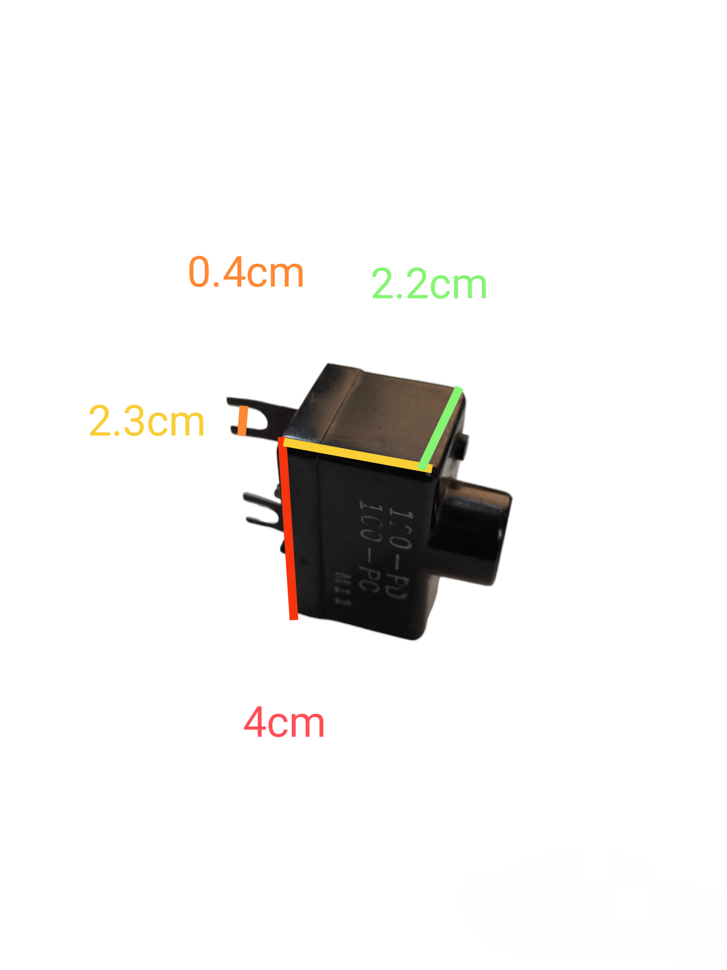 Yamada Safety Fault Cutoff Device 10A 220V compact black electrical component with pins
