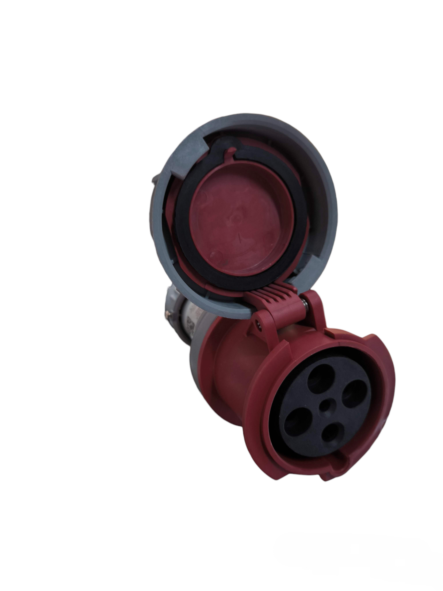 Sassin Industrial Outlet Connector Type 220V with protective cap and four-pin socket for electrical connections