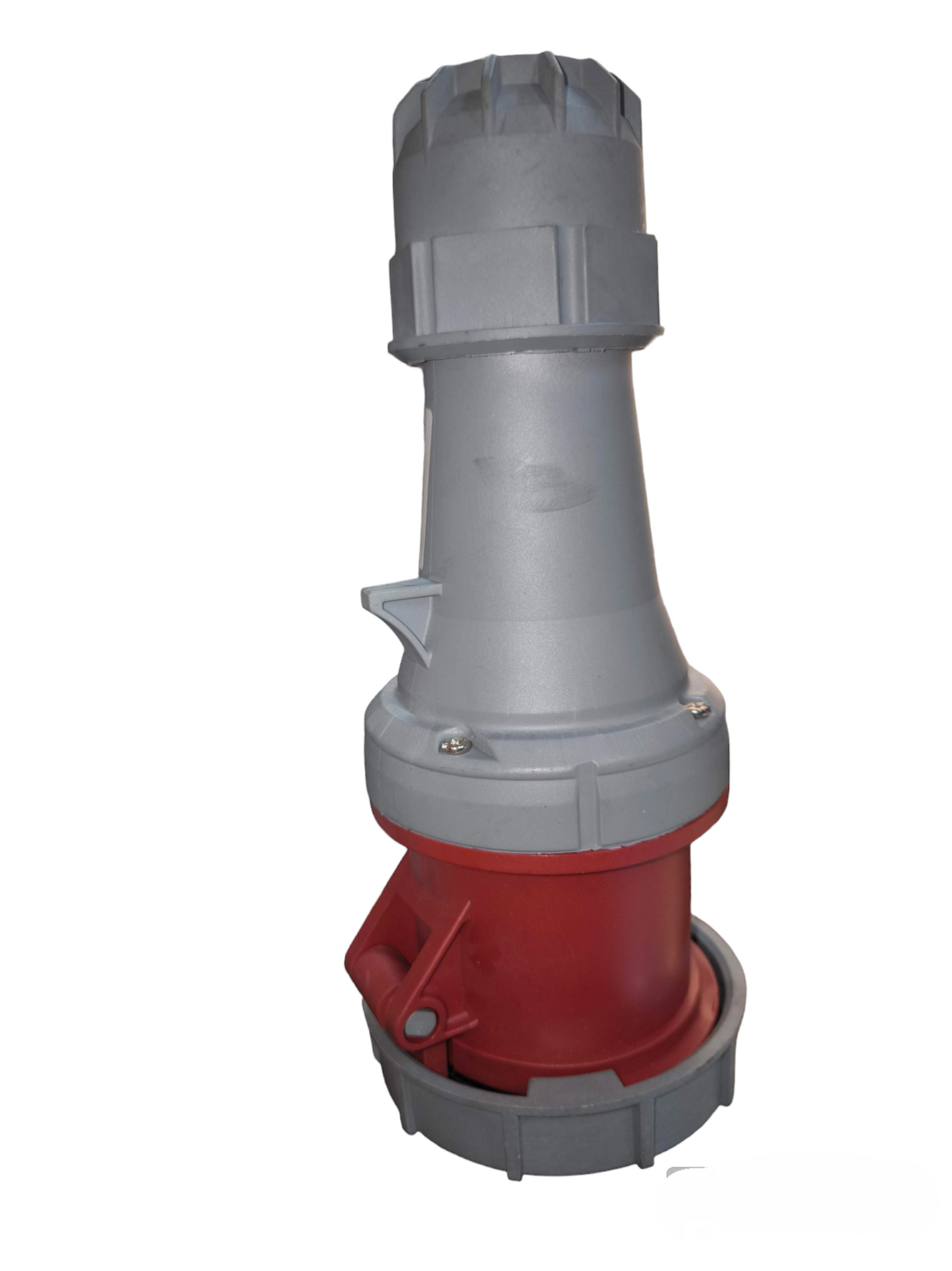 Sassin Industrial Outlet Connector Type 220V in durable gray and red design for electrical circuitry