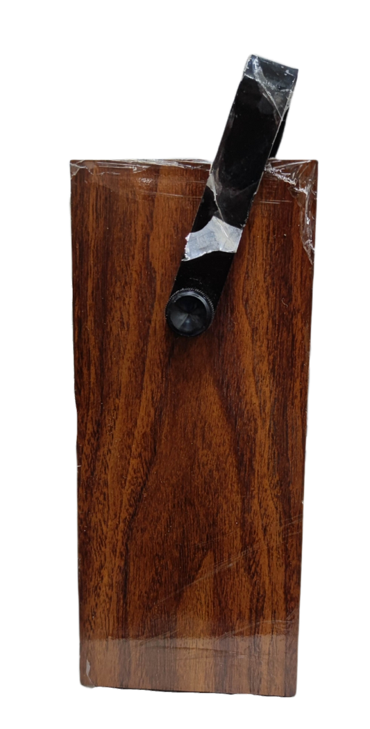 Sanwa Automatic Cut-Out Multi Tester with wooden base and metal lever for electrical testing