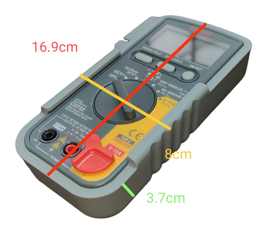 Sanwa Digital Multimeter CD732 electrical tester with rotary dial and measurement ports