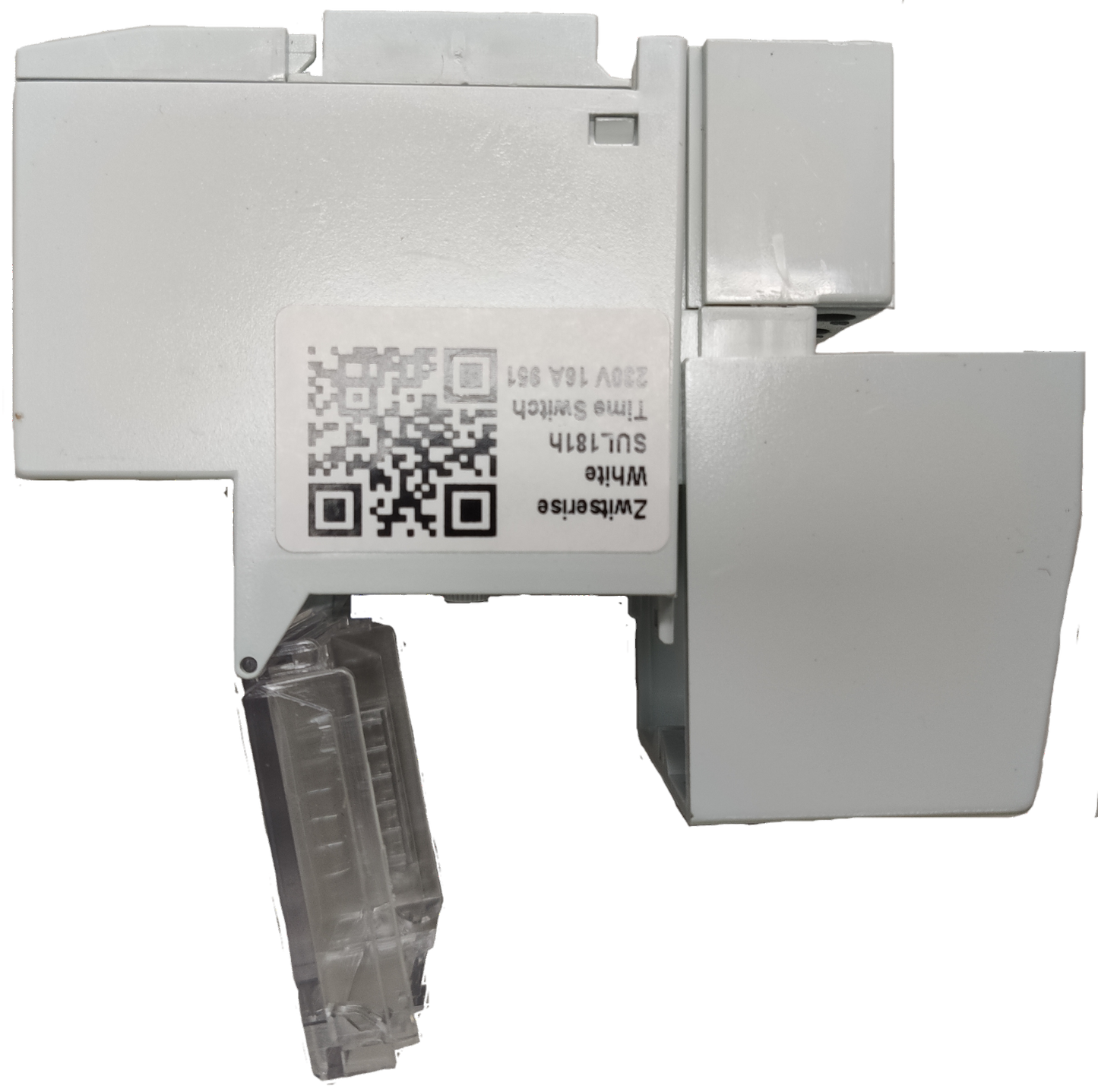 Grippes Timer Switch 24 Hour Mechanical white electrical switch with clear protective cover