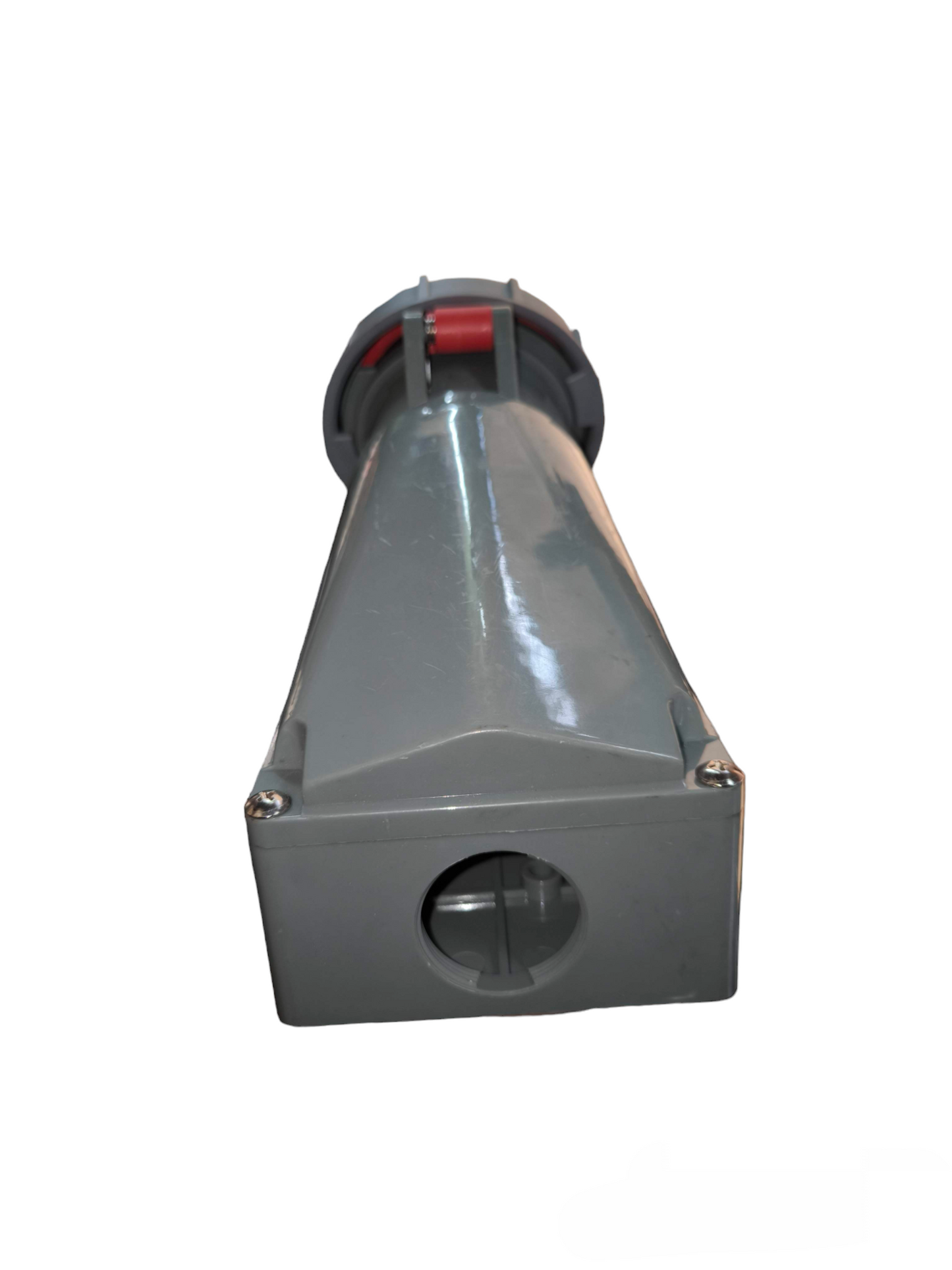 Sassin 4 Pins Industrial Outlet Wall Type gray power plug with red locking mechanism