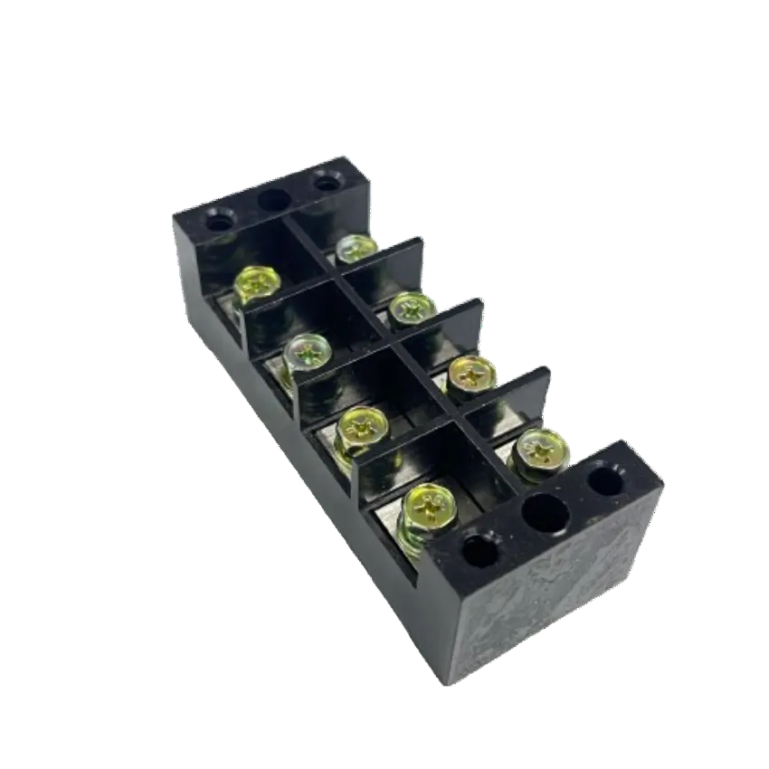 Grippes Sassin 100A 4 Pairs Terminal Block black plastic 8 screw electrical connector for wiring