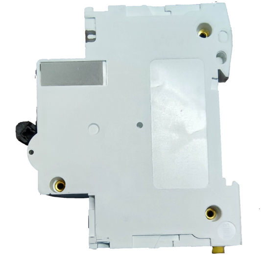 Schneider 125A Miniature Circuit Breaker 2 Pole electrical component in white with mounting holes