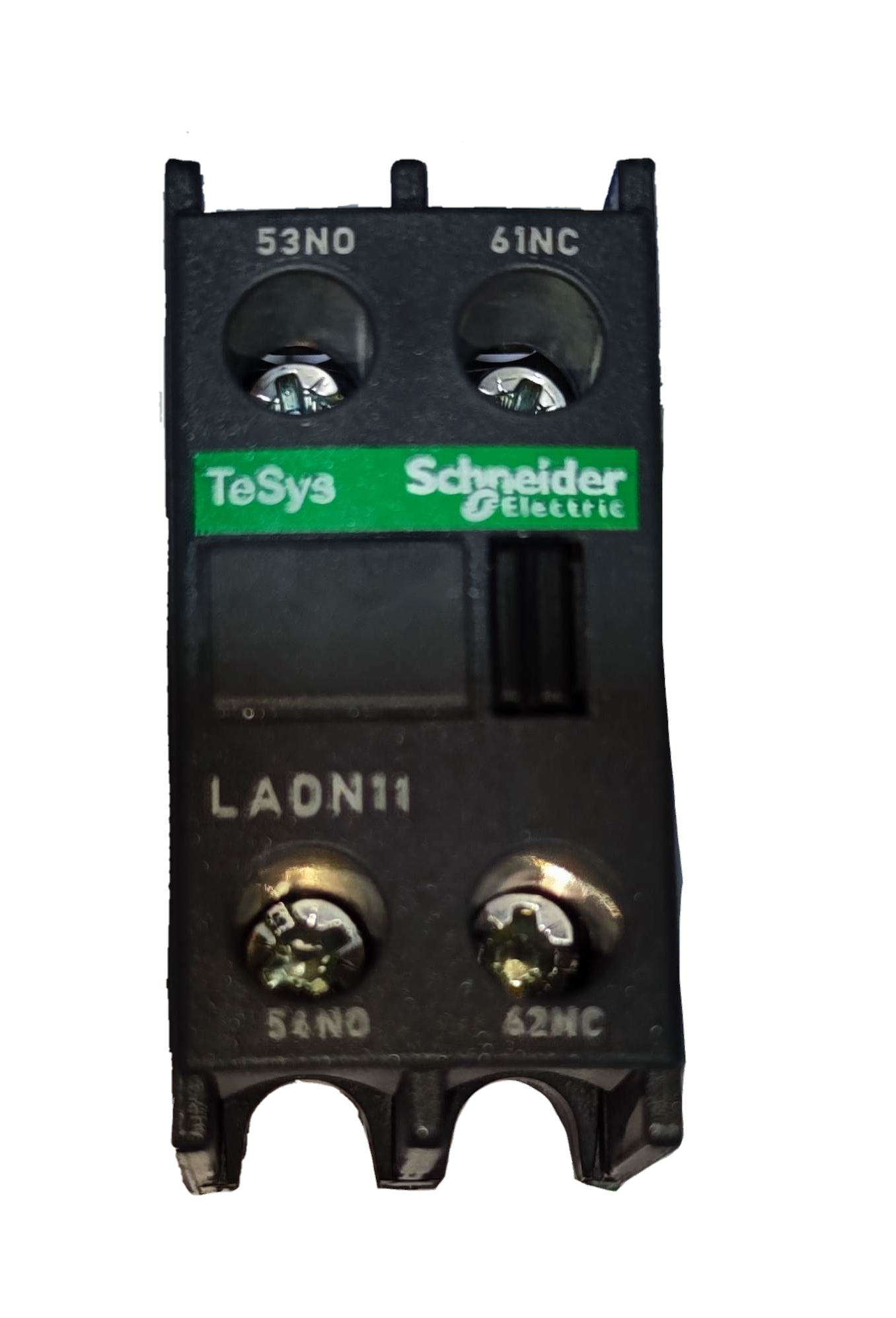 Schneider Auxiliary Contact LADN11 for Power Points Switches and Plugs with TeSys branding