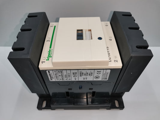 Schneider Magnetic Contactor 115A 48V AC power switch with black mounting base