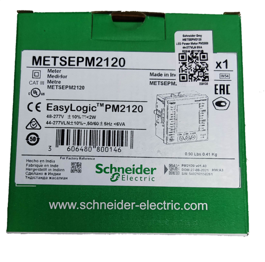 Schneider Power Meter METSEPM2120 EasyLogic PM2120 electrical trade tool in green packaging