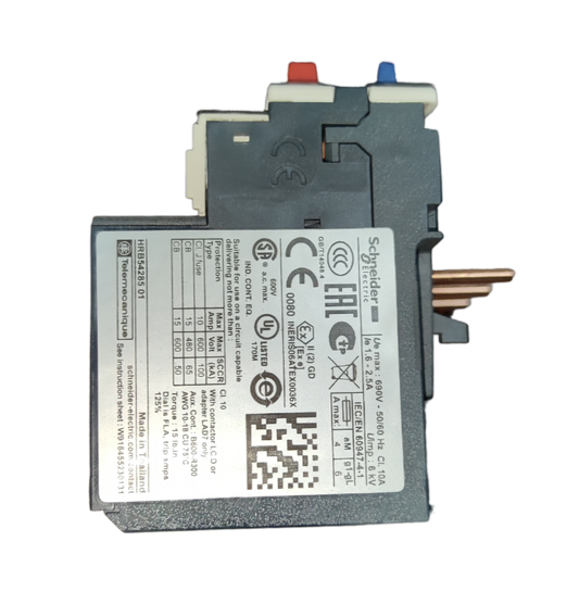 Schneider LRD07 Thermal Overload Relay for motor protection and efficient circuit management