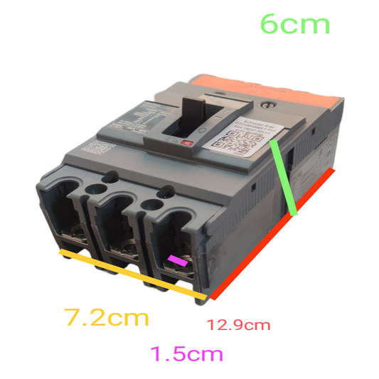 Schneider MCCB 80 amp 3 phase 220V 10 KAIC circuit breaker with compact design for electrical safety