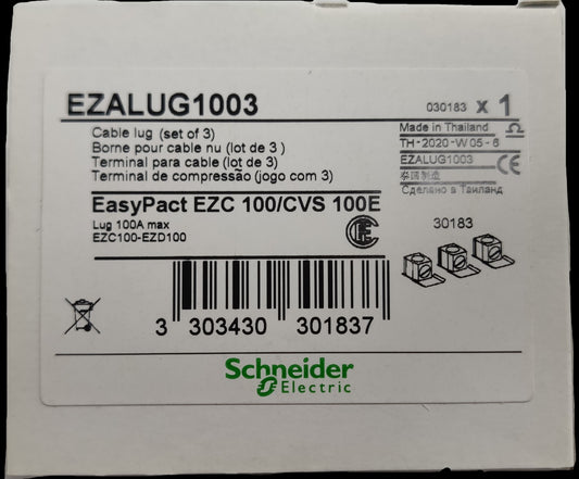 Schneider Mechanical Lugs EZALUG1003 cable lug set for EasyPact EZC 100 CVS 100E electrical circuitry parts