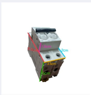 Schneider Miniature Circuit Breaker 40A 2 Pole with compact design and clear dimensions