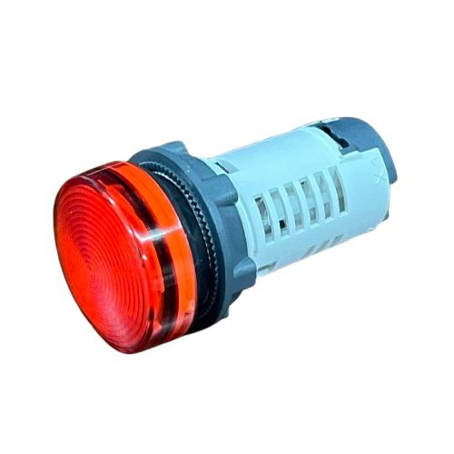 Pilot Lamp 220V Red Schneider 22mm for industrial lighting applications, featuring a durable design