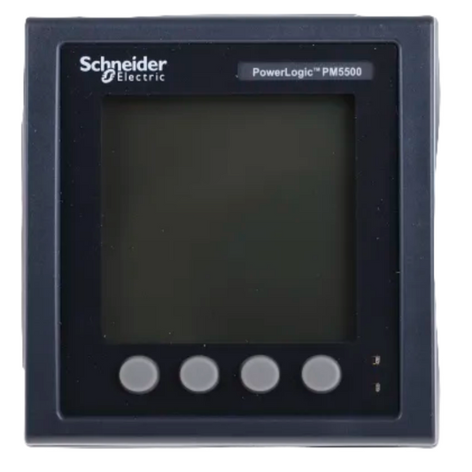 Schneider PowerLogic PM5560 digital meter featuring a clear display and user-friendly buttons