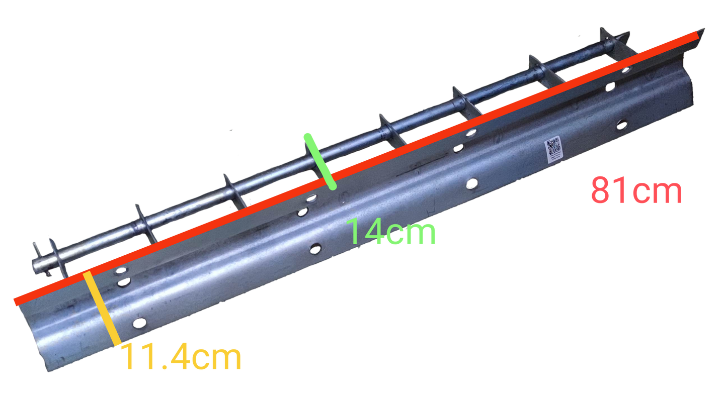 Electx Electrical Supply Secondary Rack 4 Wire cable management rack measuring 81 cm by 14 cm