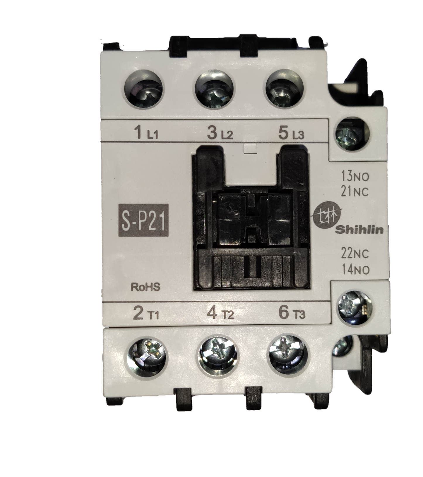 Magnetic Contactor 24A 220V electrical component with multiple terminal connections and labeled inputs