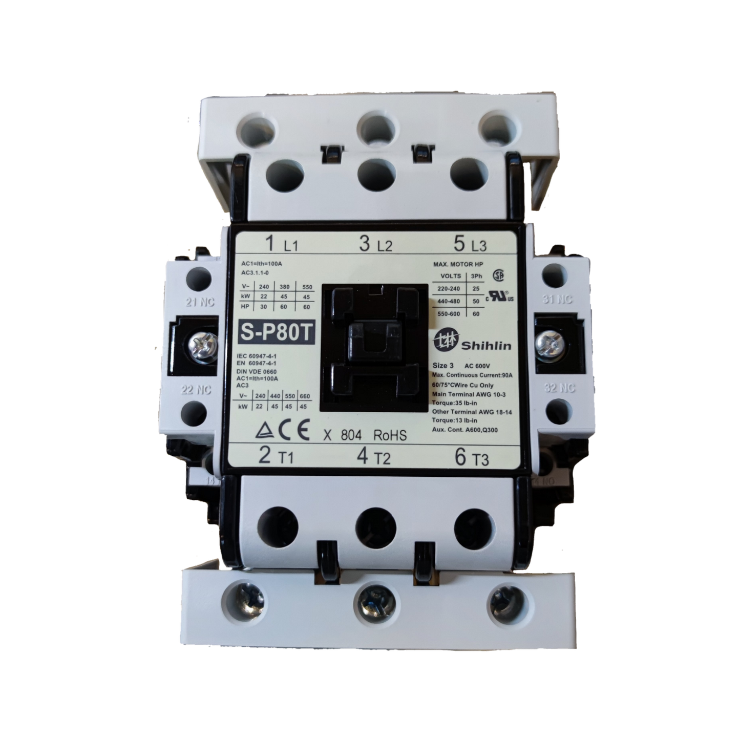 Shihlin Magnetic Contactor 80A 220V electrical part for industrial circuitry control