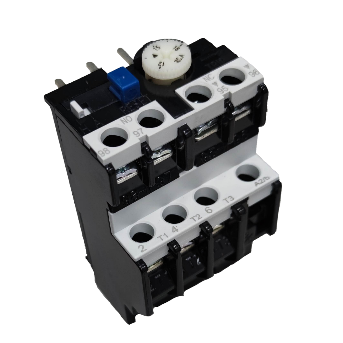 Shihlin Overload Relay 15A 220V electrical component with adjustable dial and multiple terminal connections