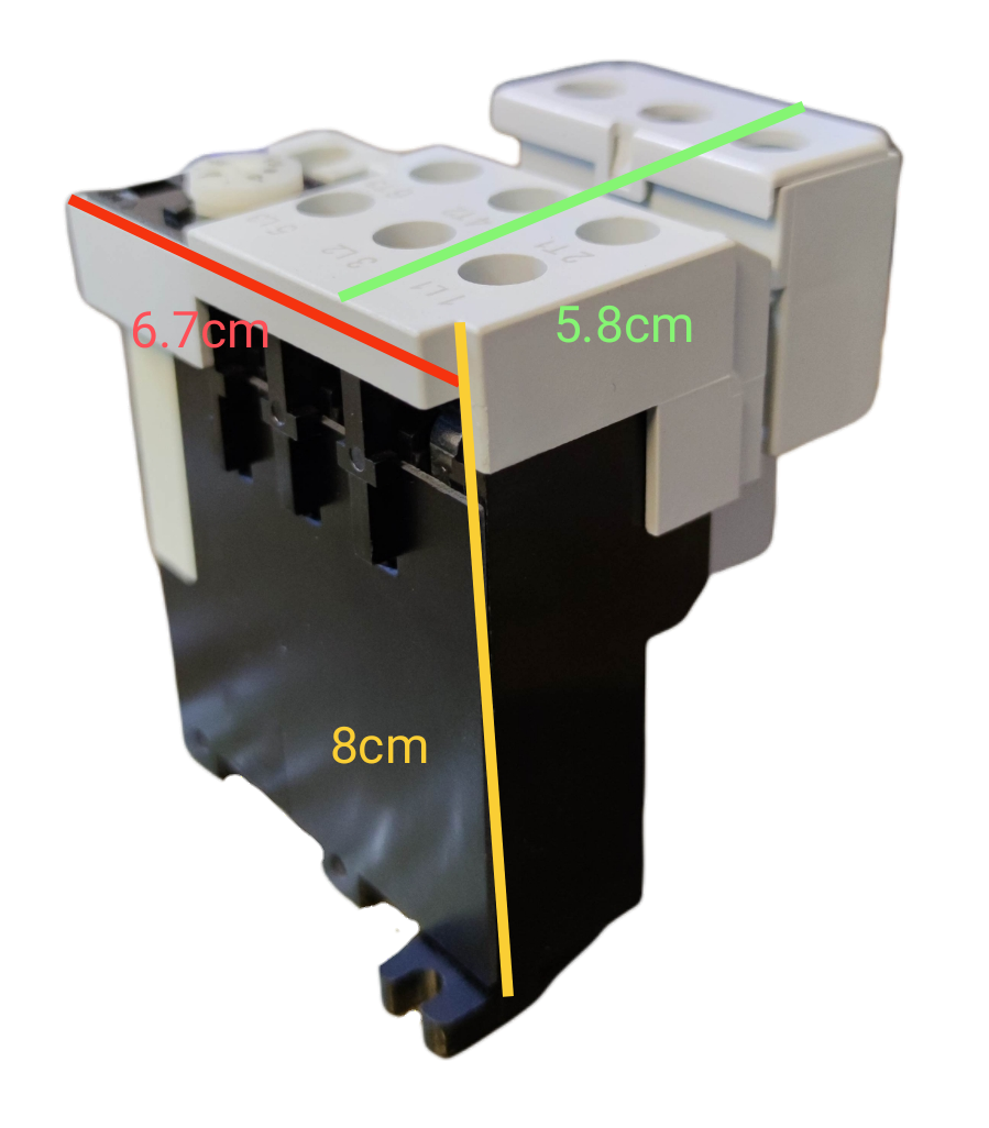 Shihlin Overload Relay 40A electrical component with black and white casing for circuit protection