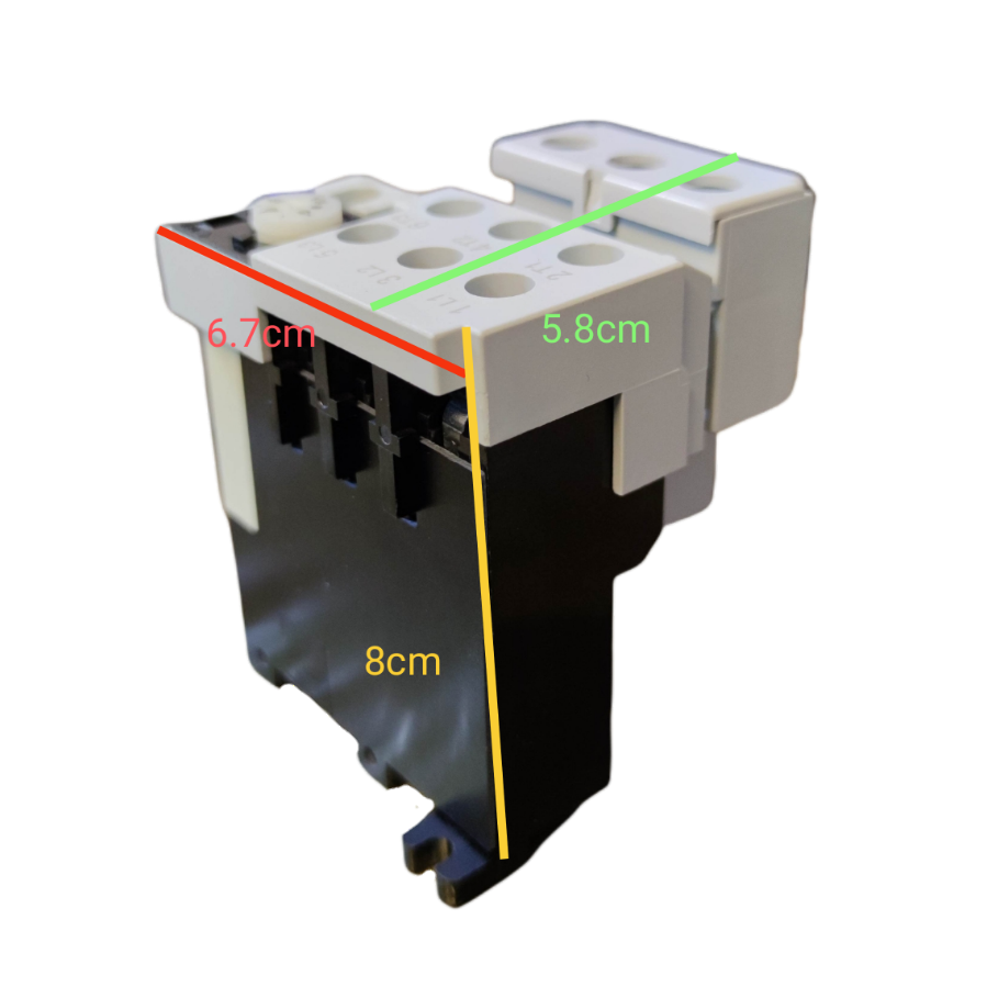Shihlin Overload Relay 40A electrical component with black and white casing for circuit protection