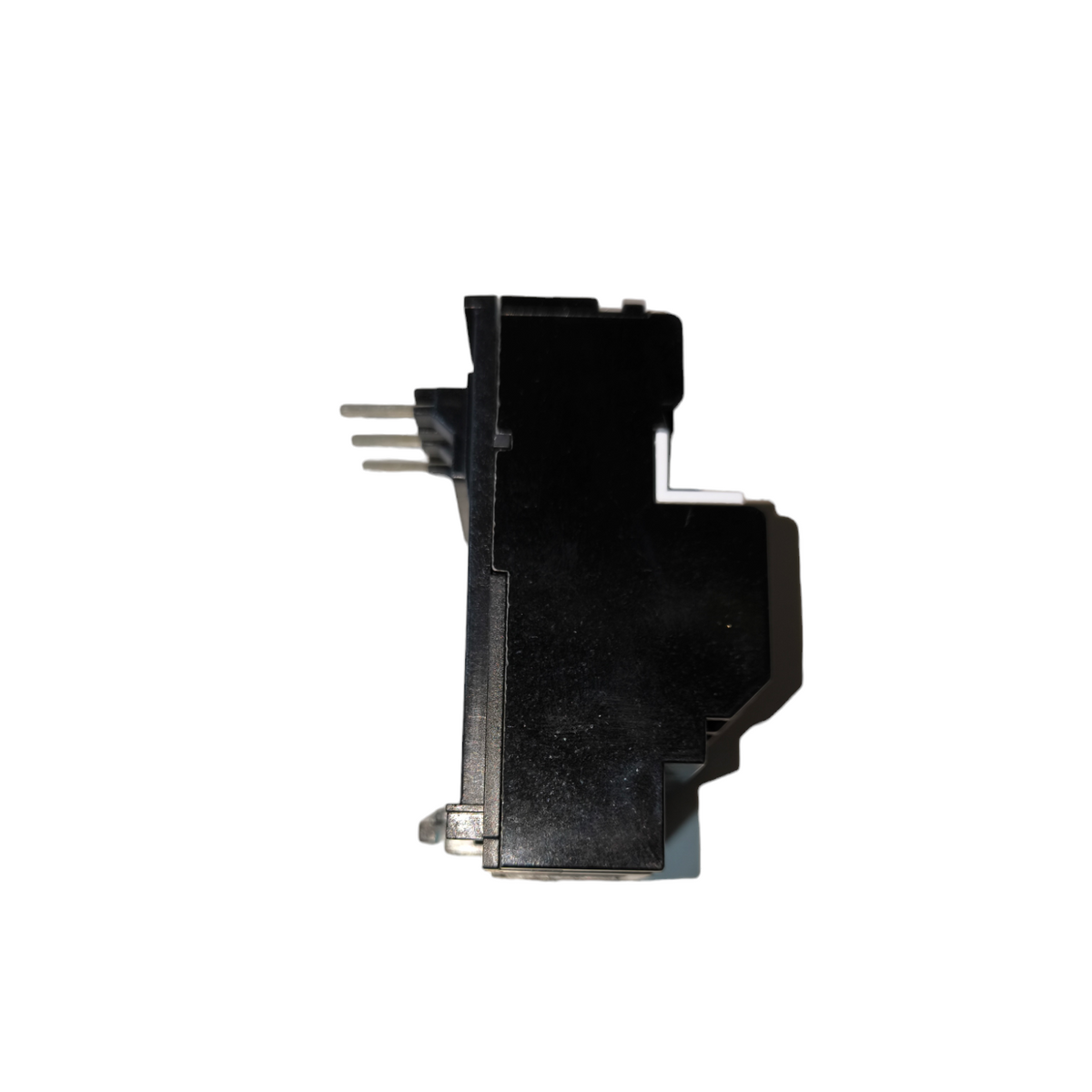 Shihlin Thermal Overload Relay 3.3A electrical component side view with black casing and metal prongs