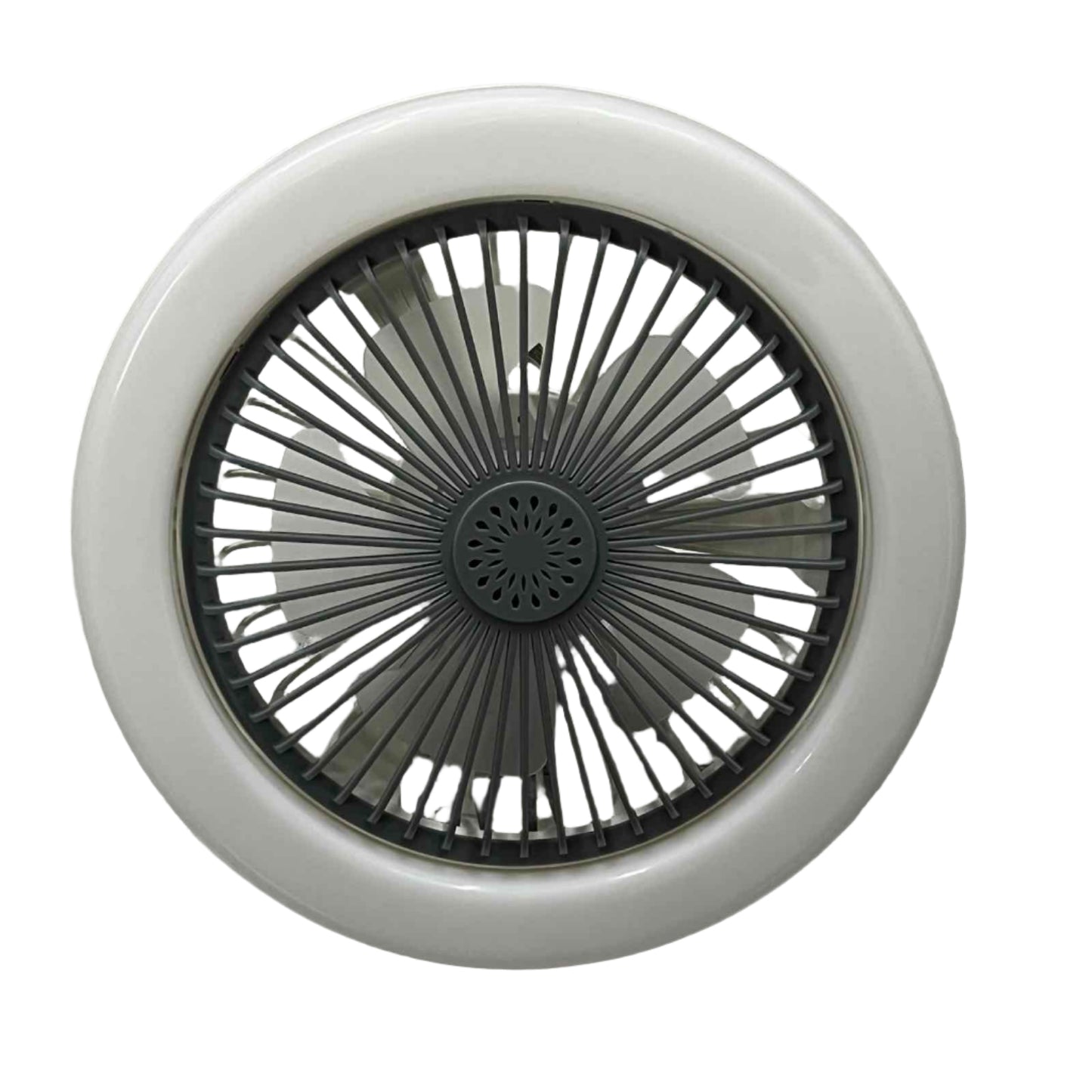 Shuta LED Light with Fan and Fragrance Scent in a circular design with black fan blades