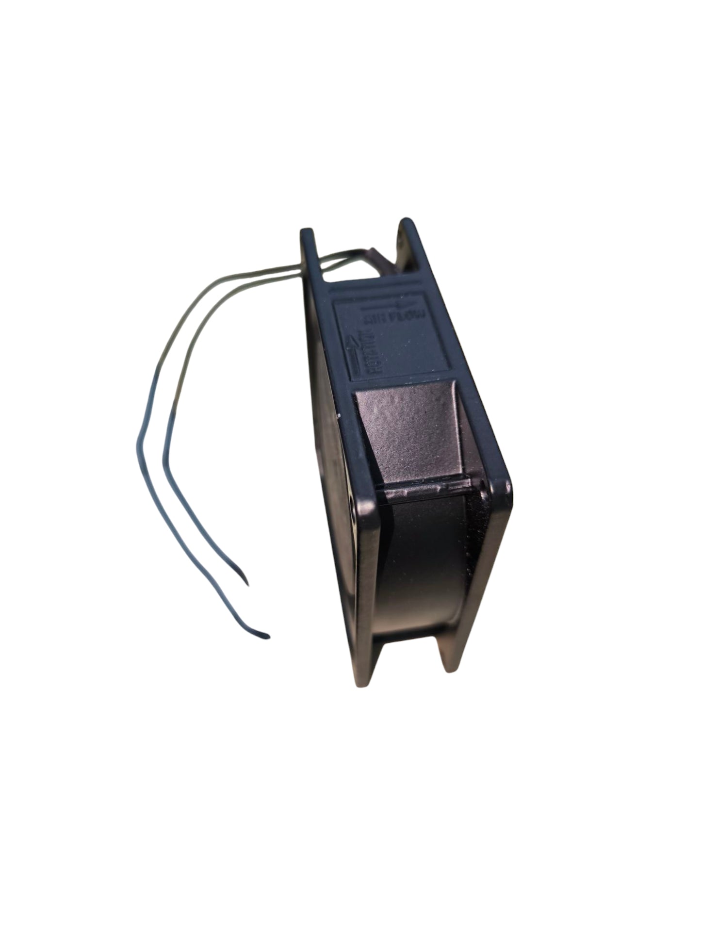 Small box fan 220V exhaust fan with black housing and wiring for ventilation systems