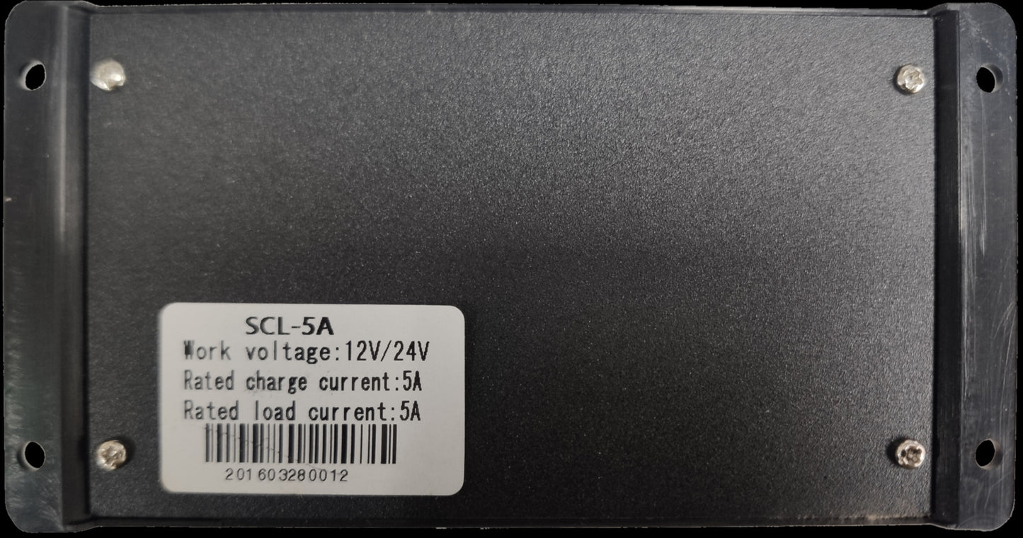 ZwitseRise Solar Charge Controller PWM SCL-5A with 12V 24V work voltage and 5A current rating