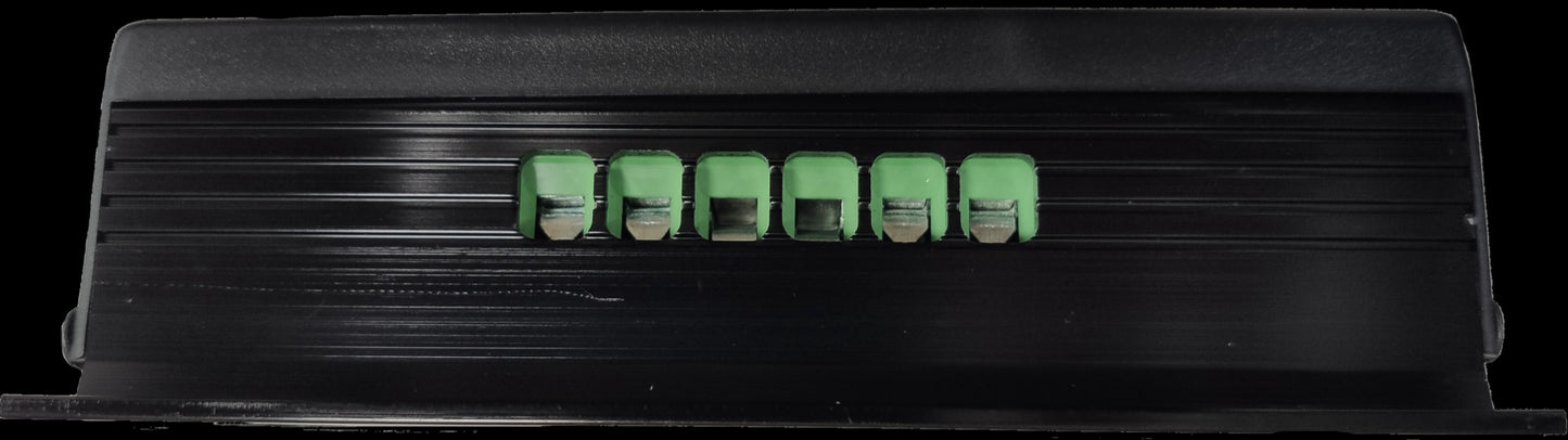 ZwitseRise Solar Charge Controller PWM with multiple green connection ports on black casing