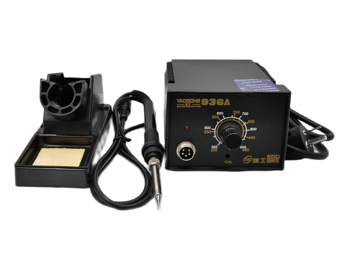 YAOGONG Soldering Station 936A 220V 50W with temperature control dial and soldering iron holder
