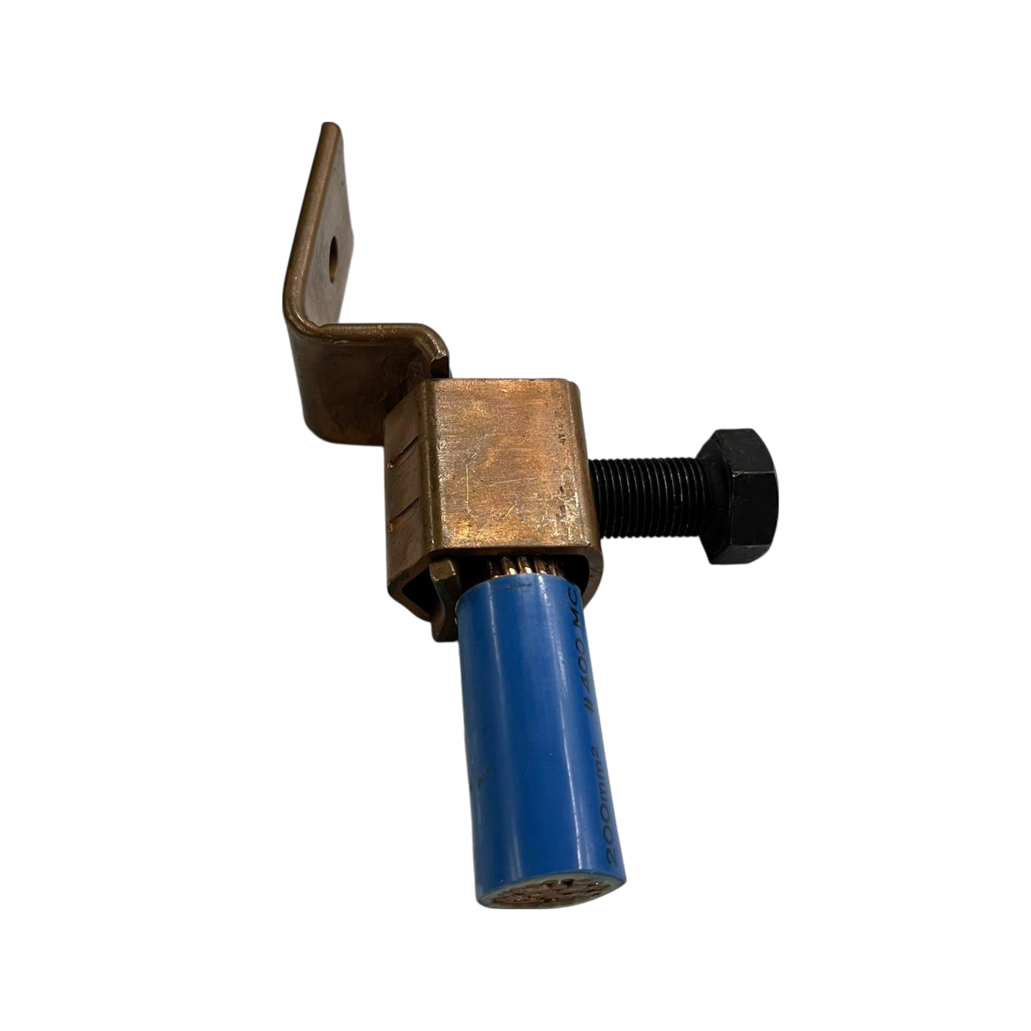 Local brand Solderless Terminal Lugs 200mm - 250mm with blue insulated sleeve and black bolt