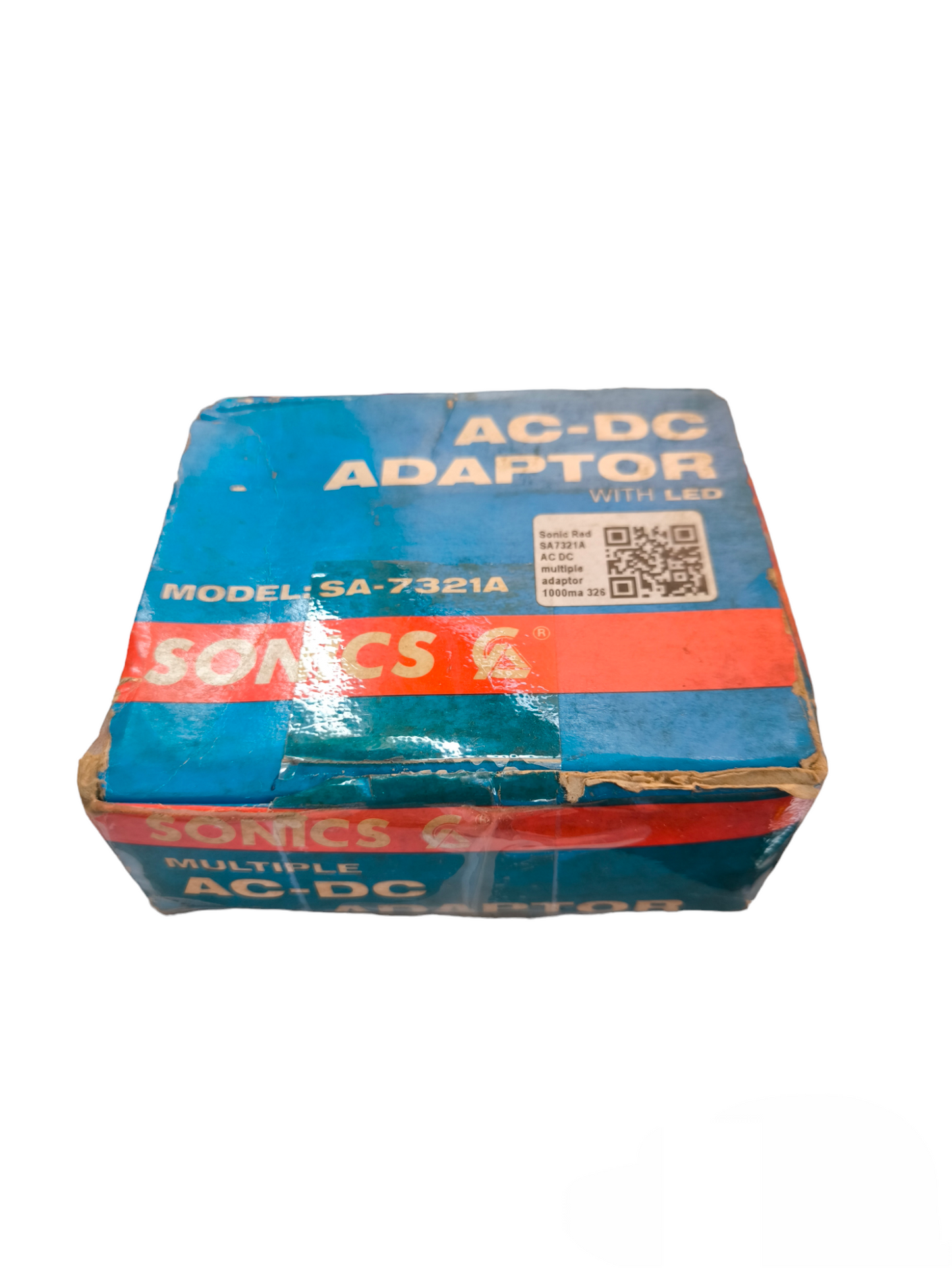 Sonic Multiple Universal Adaptor 1000mA in blue and red packaging box for door chimes and bells
