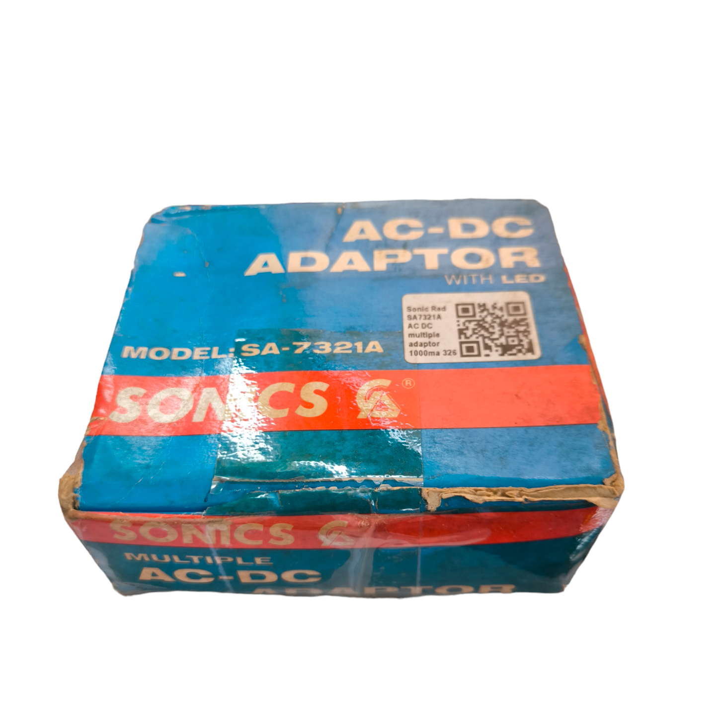 Sonic Multiple Universal Adaptor 1000mA in blue and red packaging box for door chimes and bells