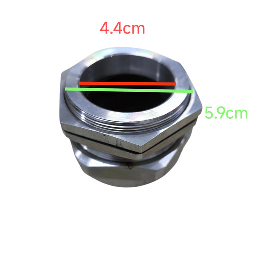 Wixim stainless cable gland 38-44mm PGM-48 for secure cable management featuring durable metal construction