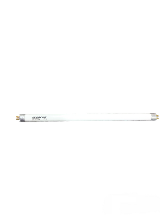 Orbik 8W T5 fluorescent tube green compact fluorescent bulb with white glass and pin connectors