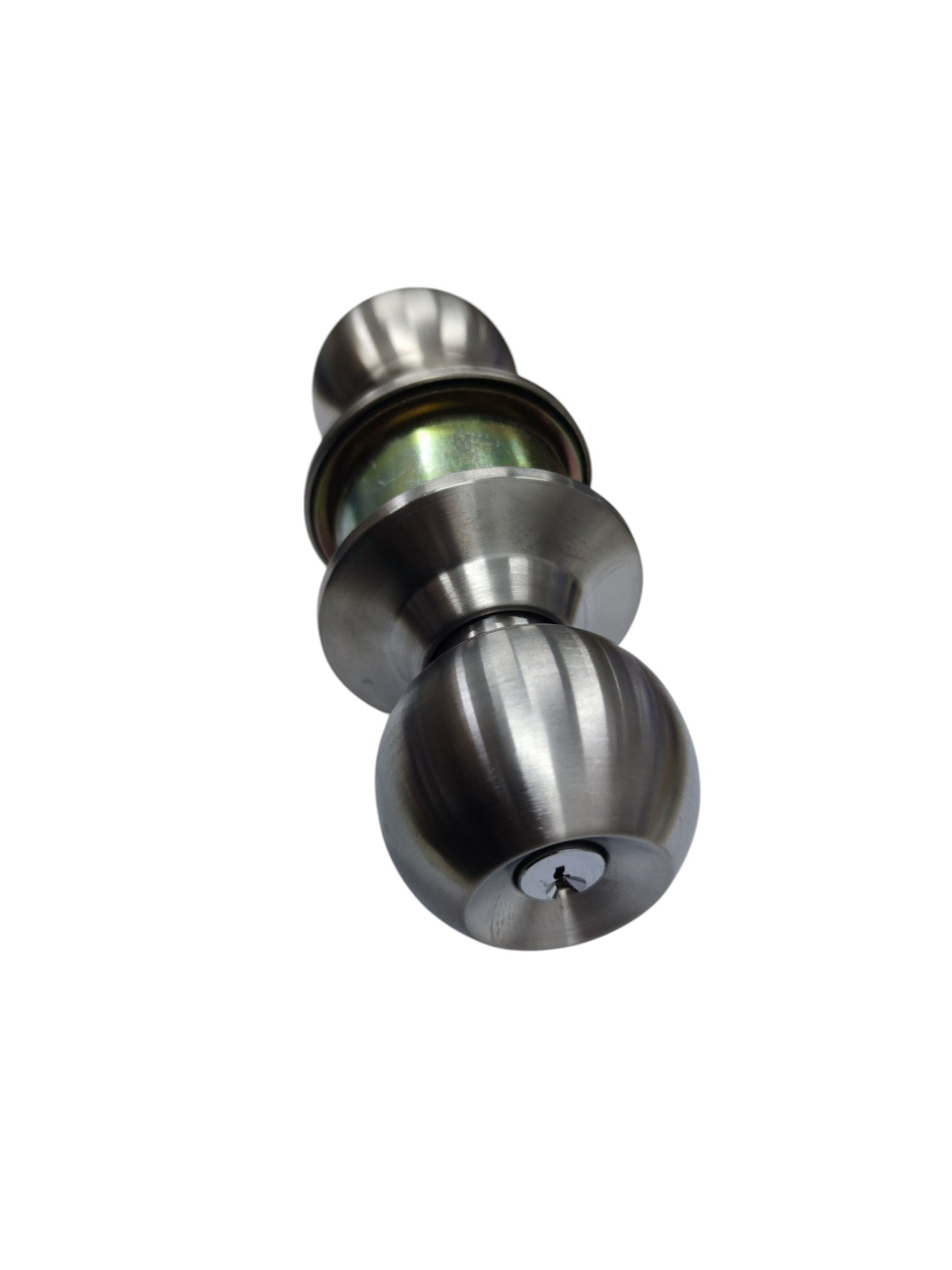 Starwheel Entrance Lockset Door Knob in Brushed Nickel Finish with Elegant Design