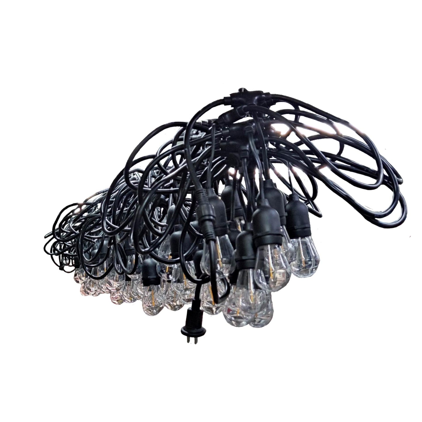 Biglite String Lights E27 1 W LED in a tangled design, ideal for outdoor and indoor lighting setups