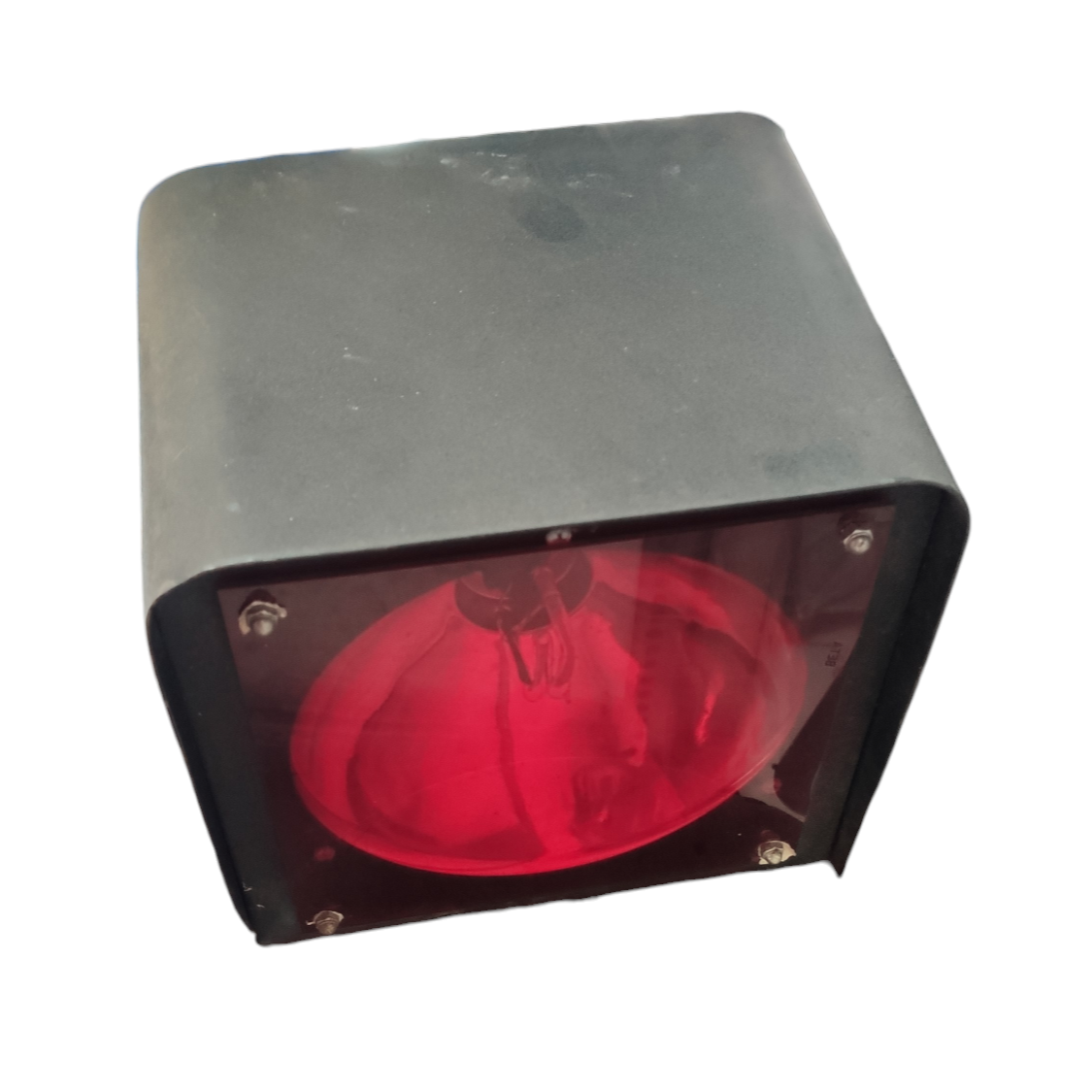 Sub Zero Strobe Light with Red Filter 220V in a black metal casing for lighting effects