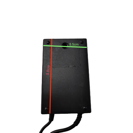 Grippes DC Automotive Adaptor black rectangular power plug with cable and mounting holes