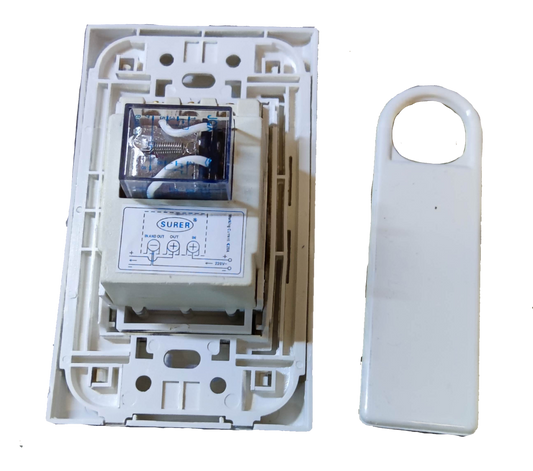 Surer Key Switch Device 10A 250V white power point switch with removable cover plate