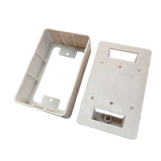 Royu Surface Type Utility Box 2x4 RUB2 electrical circuitry part in white plastic