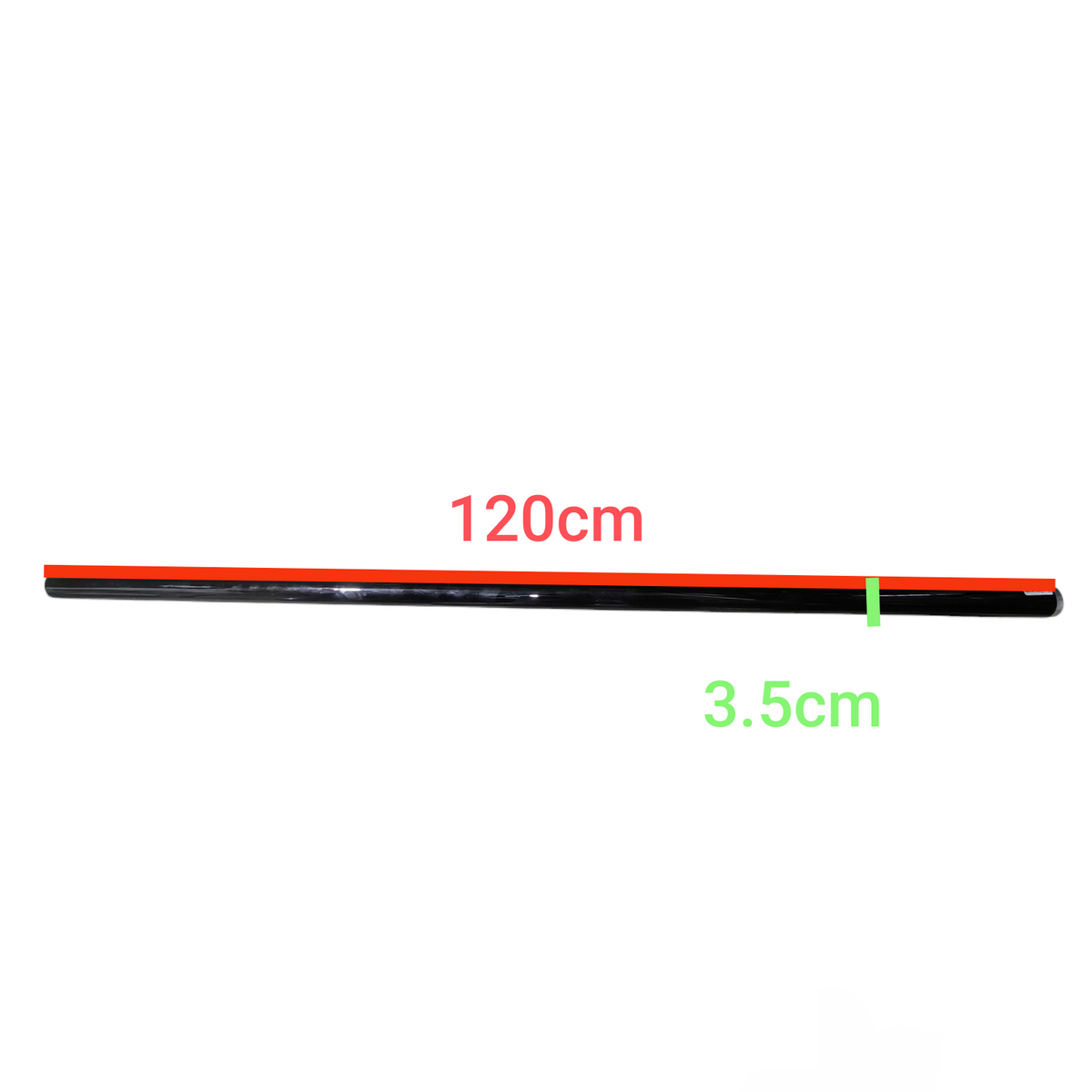 Sylvania fluorescent tube black light black measuring 120 centimeters long and 3.5 centimeters diameter