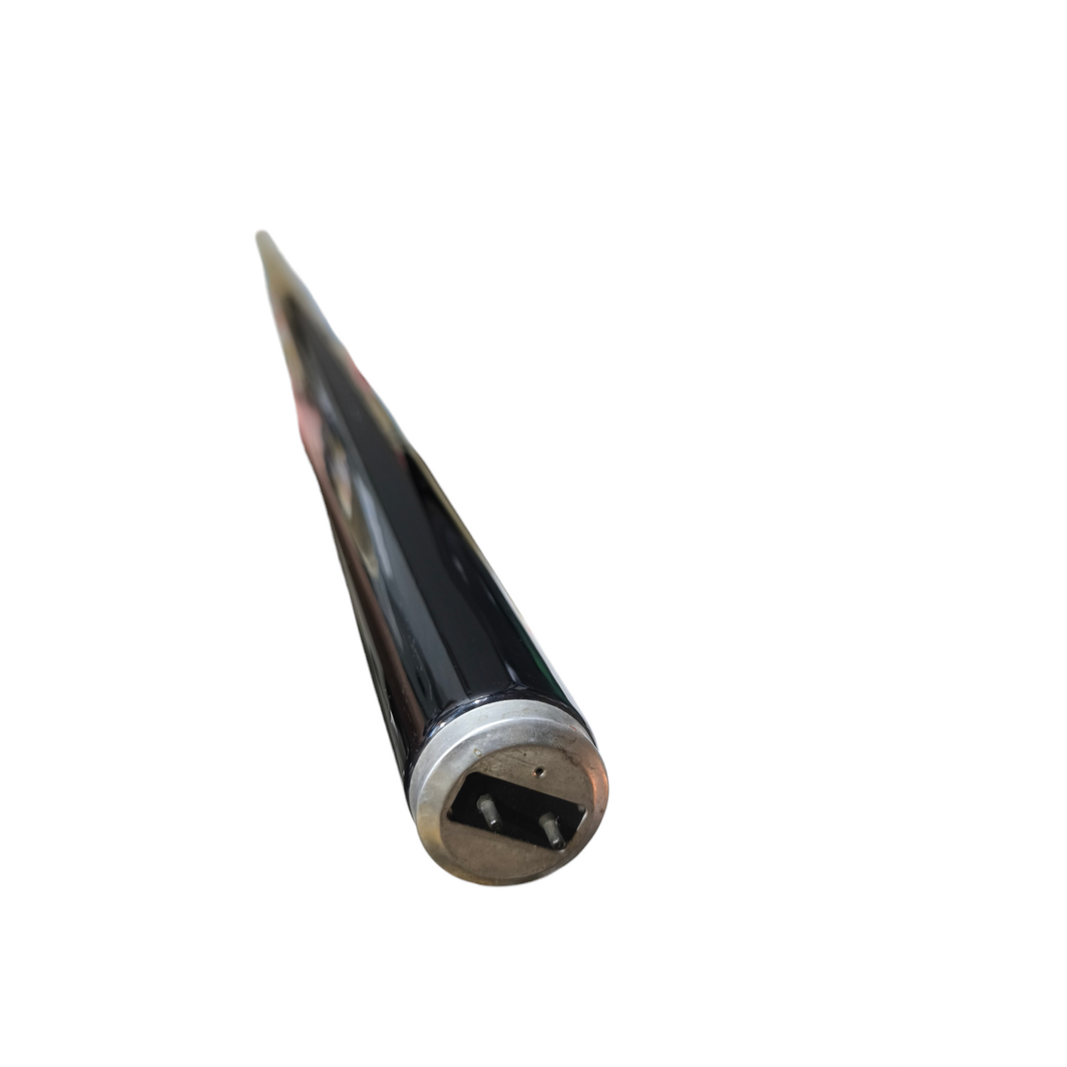 Sylvania fluorescent tube black light black with angled end and metal pins